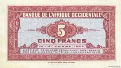 5 Francs FRENCH WEST AFRICA  1942 P.28a FDC