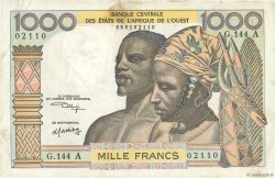 1000 Francs ESTADOS DEL OESTE AFRICANO  1973 P.103Ak MBC