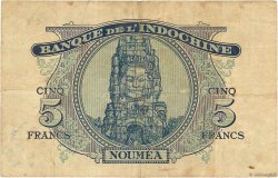 5 Francs NEW CALEDONIA  1944 P.48 VF-