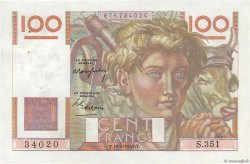 100 Francs JEUNE PAYSAN FRANCIA  1949 F.28.24 q.AU