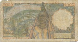 1000 Francs FRENCH WEST AFRICA  1953 P.42 G