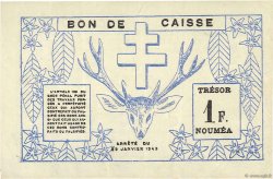 1 Franc NOUVELLE CALÉDONIE  1943 P.55b XF