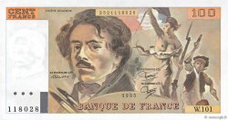 100 Francs DELACROIX modifié FRANKREICH  1985 F.69.09 fST+