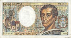 200 Francs MONTESQUIEU FRANCIA  1981 F.70 BB