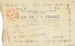 1 Franc FRANCE regionalism and miscellaneous  1915 JP.02-0800