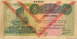 1 Livre SYRIA  1939 P.040e VG