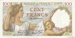 100 Francs SULLY FRANCIA  1940 F.26.36 SPL+