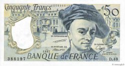50 Francs QUENTIN DE LA TOUR FRANCIA  1987 F.67.13 SC
