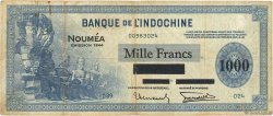 1000 Francs NOUVELLE CALÉDONIE  1944 P.47b BC+
