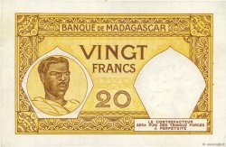 20 Francs MADAGASCAR  1948 P.037 XF+