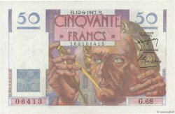 50 Francs LE VERRIER FRANKREICH  1947 F.20.08 fST+