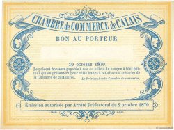 5 Francs Non émis FRANCE regionalism and miscellaneous Calais 1870 JER.62.11A UNC-