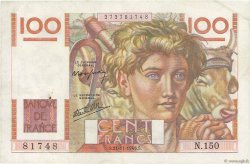 100 Francs JEUNE PAYSAN FRANCIA  1946 F.28.11 SPL a AU