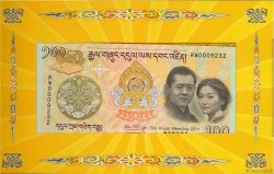 100 Ngultrum Commémoratif BHUTAN  2011 P.35 FDC