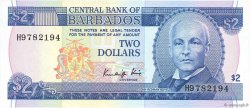 2 Dollars BARBADOS  1986 P.36 ST