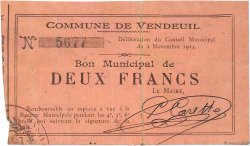 2 Francs FRANCE regionalismo e varie  1914 JP.02-2364 BB