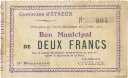 2 Francs FRANCE Regionalismus und verschiedenen  1915 JP.02-0768 SS