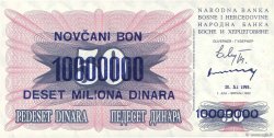 10000000 Dinara Faux BOSNIE HERZÉGOVINE  1993 P.036 NEUF