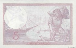 5 Francs FEMME CASQUÉE modifié FRANCE  1939 F.04.09 SUP