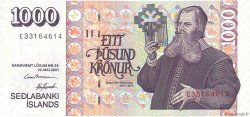 1000 Kronur ISLANDA  2001 P.59 q.FDC