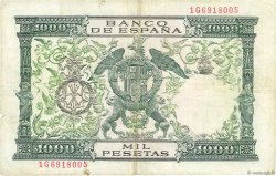 1000 Pesetas SPAIN  1957 P.149a VF