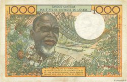 1000 Francs WEST AFRICAN STATES  1969 P.103Af VF