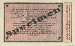 1/2 Dollar Spécimen DEUTSCHLAND Biebrich 1923 Mul.0420s fST