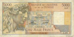 5000 Francs ALGÉRIE  1950 P.109a B+