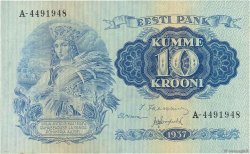 10 Krooni ESTONIA  1937 P.67a AU