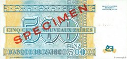 500 Nouveaux Zaïres Spécimen ZAIRE  1995 P.65s q.FDC