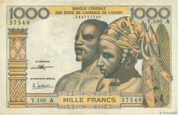 1000 Francs WEST AFRIKANISCHE STAATEN  1972 P.103Ai SS