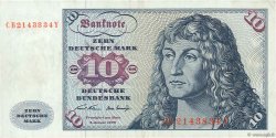 10 Deutsche Mark GERMAN FEDERAL REPUBLIC  1970 P.31a MBC+