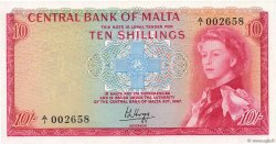 10 Shillings MALTA  1968 P.28a UNC