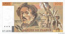 100 Francs DELACROIX modifié FRANCIA  1985 F.69.09 SC+
