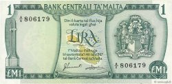 1 Lira MALTE  1973 P.31f VF+