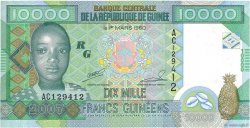 10000 Francs GUINEA  2007 P.42a FDC