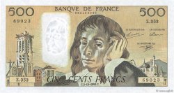 500 Francs PASCAL FRANKREICH  1991 F.71.48 fST+