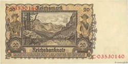 20 Reichsmark GERMANY  1939 P.185 VF+