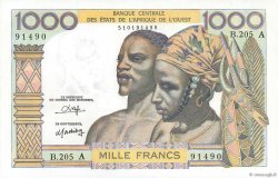 1000 Francs STATI AMERICANI AFRICANI  1980 P.103An