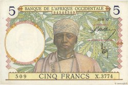 5 Francs FRENCH WEST AFRICA  1937 P.21