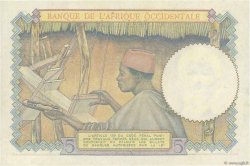 5 Francs FRENCH WEST AFRICA  1942 P.25 EBC
