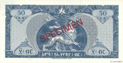 50 Dollars Spécimen ETIOPIA  1966 P.28s FDC