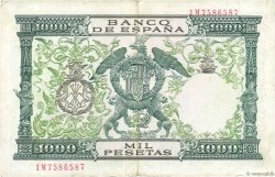 1000 Pesetas SPANIEN  1957 P.149a fVZ