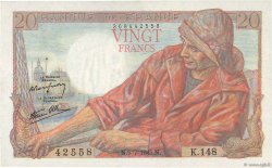 20 Francs PÊCHEUR FRANCIA  1945 F.13.10