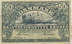 50 Kroner DÄNEMARK  1942 P.032d fVZ