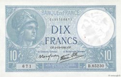 10 Francs MINERVE modifié FRANCIA  1941 F.07.30 q.FDC