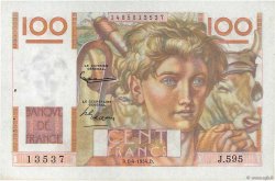 100 Francs JEUNE PAYSAN FRANCIA  1954 F.28.43 EBC a SC