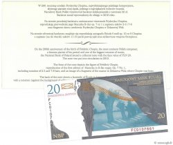 20 Zlotych Set de présentation POLAND  2009 P.181 UNC