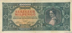 100000 Milpengö HUNGARY  1946 P.127 VF