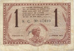 1 Franc FRANCE Regionalismus und verschiedenen Chateauroux 1922 JP.046.30 S
